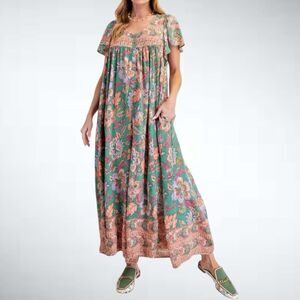 Size S Easel Los Angeles Paisely Floral Jumpsuit